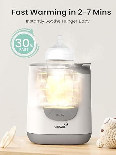 Bottle Warmer, Baby Bottle Warmer Fast Baby Food Heater&Thaw BPA-Free Milk Warmer with Accurate Temperature Control for Breastmilk or Formula for Bottles thumbnail 3