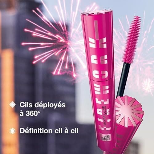 Maybelline New York - Mascara Volumateur - Effet Cils Déployés 360° - Tenue 24H - Sans Paquet - Sensational Firework - Couleur : Very Black - Lot de 2 thumbnail 7