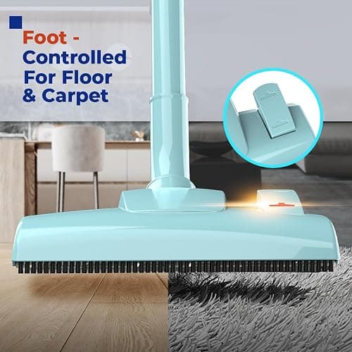 Roomie Tec Corded Stick Vacuum Cleaner - 450W, Lightweight 2 in 1 Handheld with Powerful Suction, Bagless HEPA Filter, Large Dust Capacity, 20ft Cable - Ideal for Floors, Dorm Room, & Home Cleaning thumbnail 3