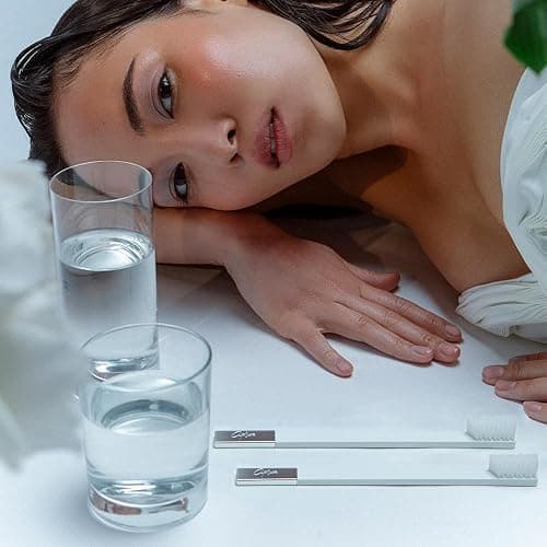 APRIORI White Silver Medium Premium Toothbrush thumbnail 5