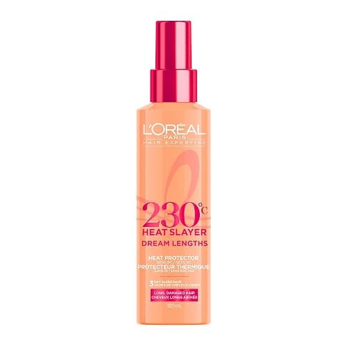 L'Oréal Paris Hair Expertise Dream Lengths Heat Slayer Hair Treatment, Heat Protectant Spray for Hair, Leave-In Against Frizz, 130ml (Packaging May Vary) - Image 1
