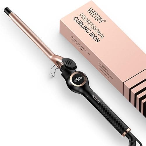 Small Curling Tongs 13mm, Curling Iron 1/2 Inch Barrel, Tiny Curling Wand for Short Hair, Ceramic Tourmaline Hair Curling Iron Dual Voltage - Image 1