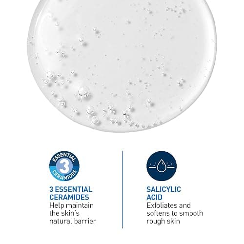 CeraVe SALICYLIC ACID Cleanser, Renewing SA Smoothing BHA Exfoliant for Face. Suitable for Keratosis Pilaris & Psoriasis. Gentle Cleanser With Hyaluronic Acid, Niacinamide, Vitamin D & Ceramides. Fragrance Free, No microbeads, 473ml thumbnail 2