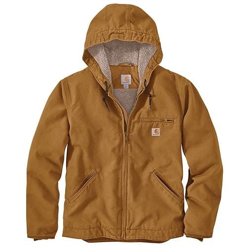 Carhartt Giacca Foderata in Sherpa con Anatra Lavata E vestibilità Rilassata Capispalla Utility di Lavoro Uomo - Image 1