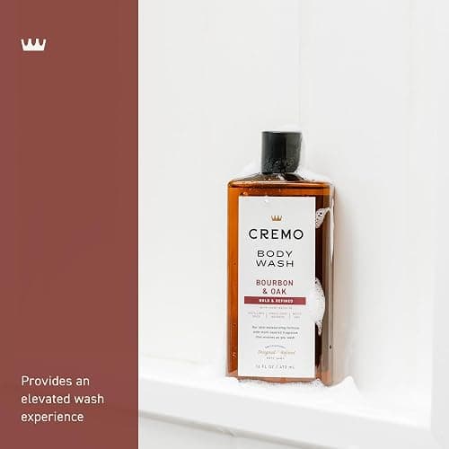 Cremo Body Wash Men, A Sophisticated Blend of Distillers Spice, Fine Bourbon and White Oak, 16 Fl Oz thumbnail 3