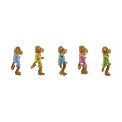 MerryMakers Five Little Monkeys Finger Puppet Playset, Set of 5, Polyvinyl Chloride, 5-Inches Each thumbnail 5