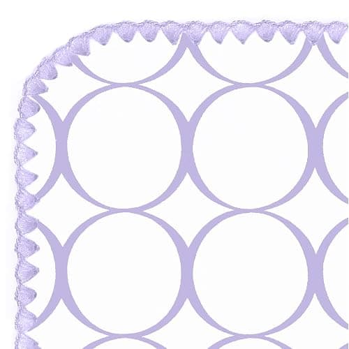 SwaddleDesigns Large Receiving Blanket, Ultimate Swaddle for Baby Boys, Girls, Softest US Cotton Flannel, Best Shower Gift, Made in USA, Lavender Mod Circles (Mom's Choice Award Winner) thumbnail 4