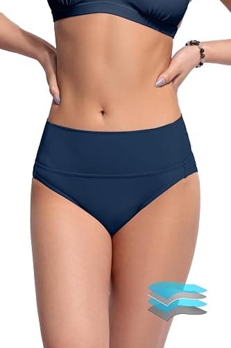 Beautikini Period Swimwear Bikini Menstrual Swim Bottoms Leakproof Bathing Suits for Teens Girl - Image 1