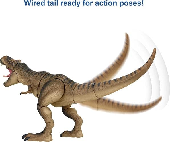Mattel Jurassic World Mattel Jurassic Park Hammond Collection T Rex, Tyrannosaurus Rex Collector 24-in Dinosaur Figure, Deluxe Articulation thumbnail 5