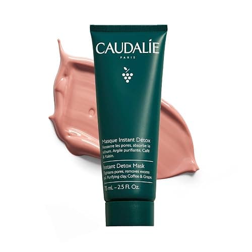 Caudalie Instant Detox Mask, Pore Minimizing Pink Clay Face Mask - Image 1