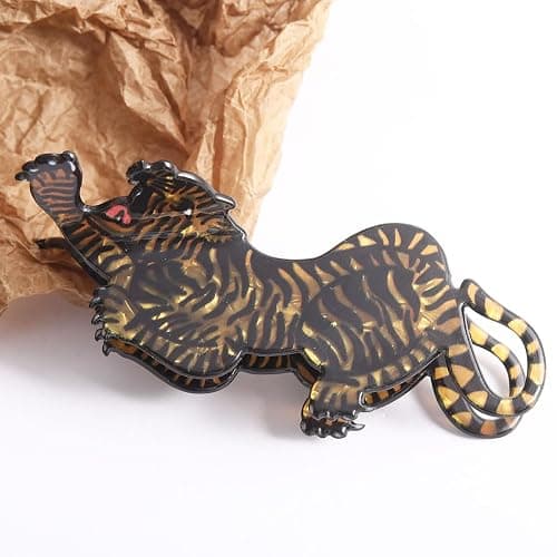 Tiger Claw Clip - Cute Funny Animal Hair Claw Clip for Girls - Farm Country Hair Accessories Gift - Small Claw Barrettes thumbnail 5