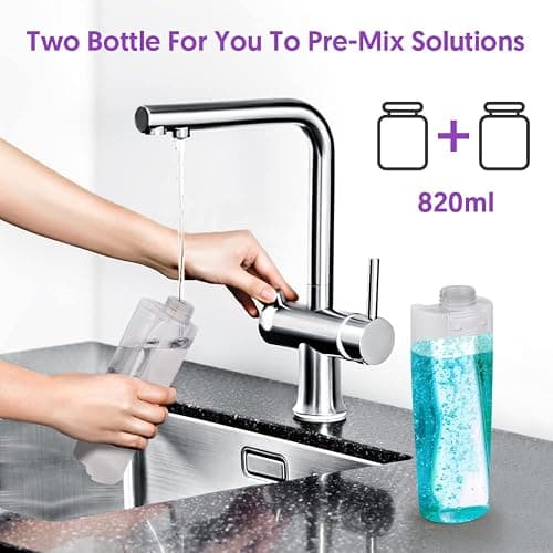 Scopa Lavapavimenti a Spruzzo, MEXERRIS Spray Mop Lavapavimenti Microfibra Mocio Pavimenti Professionale con 2 Flaconi Ricaricabili per Casa, Cucina, Legno Duro, Laminato, Legno, Ceramica thumbnail 5