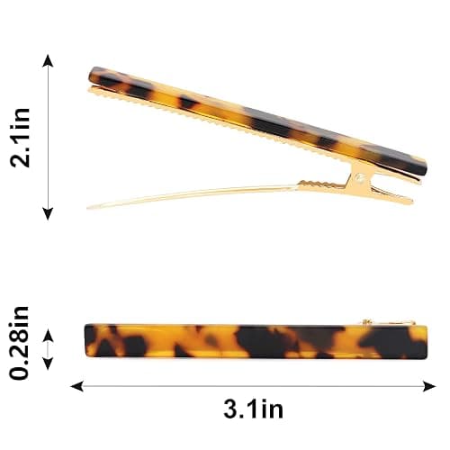 Cobahom 6 Pack Leopard Print Hair Clips Duckbill Hair Clip Metal Duck Teeth Hair Pins Chic Tortoise Shell Hair Barrettes for Women and Girls thumbnail 3