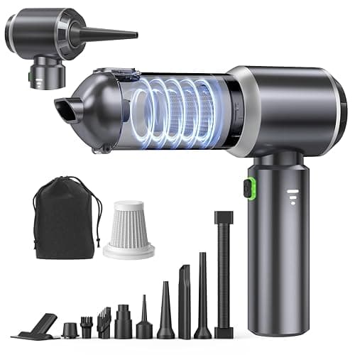 Ytnewin Car Vacuum Portable Cordless, Small Handheld Vacuum Cleaner with 24000PA High Power Suction, Mini Vacuum Cordless Rechargeable with One-Touch Empty, 10-in-1 Hand Vac for Car Home Office Dust - Image 1