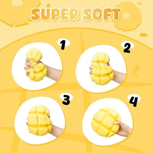 YOYI Slow Rising Squishy, Pineapple Bun Squishies Toy Soft Fidget | For Relaxation, Sensory Fun and Stress Relief, Realistic Bread Designs with Soft Texture Create a Fun Collectible Experience thumbnail 4