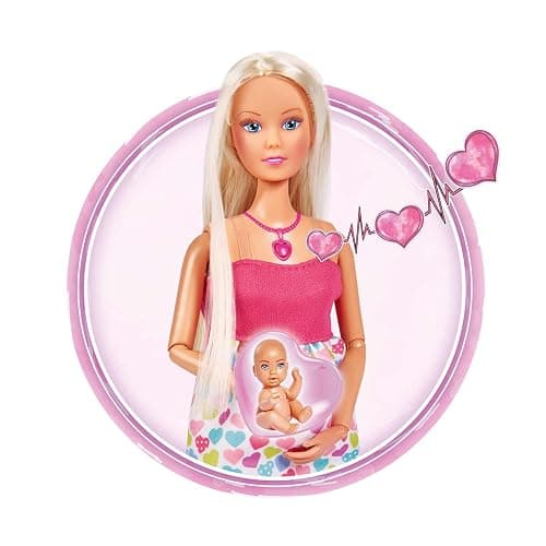 Simba 105733480 Steffi Doll Newborn, with Function, When Squeezing Its Pendant The Baby Emits Sounds, Includes Accessories, for Children Over 3 Years thumbnail 3