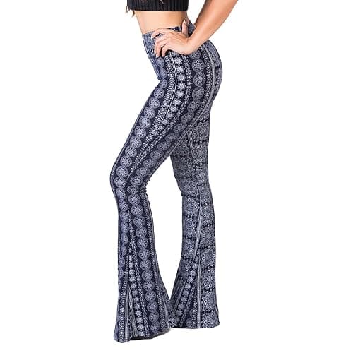 SATINA High Waisted Flare Leggings for Women - Yoga Pants for Women - Buttery Soft Bell Bottom Palazzo - Versatile Sizing - Image 1