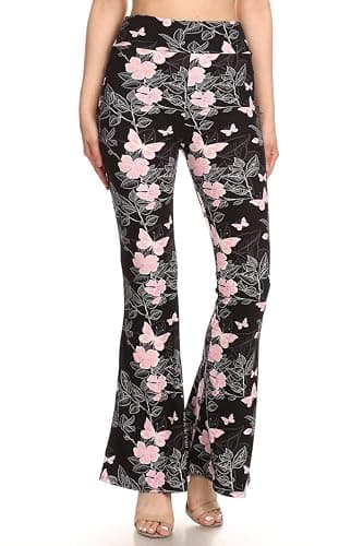 Leggings Depot Women's Ultra Soft Popular Printed Stylish Palazzo Pants BAT3 thumbnail 2