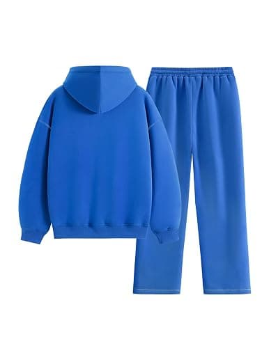 Aelfric Eden Womens Sweatsuits 2 Piece Set Oversized Fleece Hoodie and Sweatpants Track Suits Sweat Matching Lounge Pants thumbnail 2