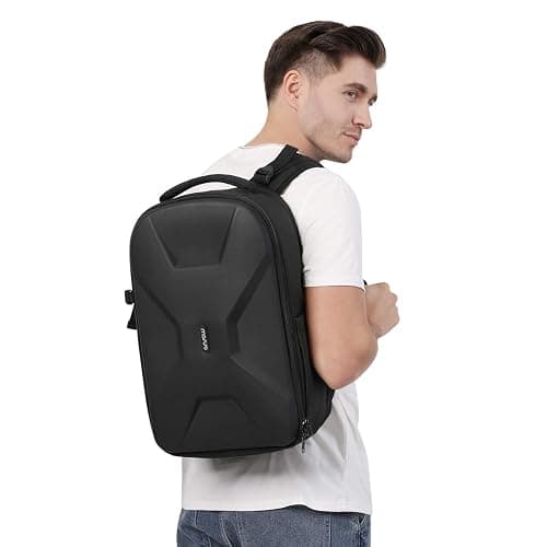 MOSISO Camera Backpack, DSLR/SLR/Mirrorless Photography Camera Bag 15-16 inch Waterproof Hardshell Case with Tripod Holder&Laptop Compartment Compatible with Canon/Nikon/Sony, Black thumbnail 6