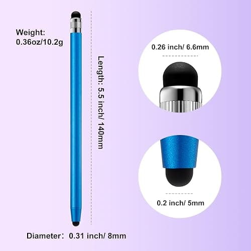 ChaoQ Stylus Pen for Touchscreen, 3pcs High Sensitivity and Precision Stylus Pen for iPad iPhone Android and All Touch Screens (Black/Silver/Blue) thumbnail 2