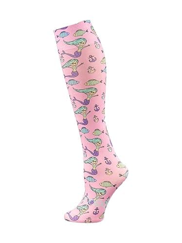 Hocsocx Mermaid Magic Performance Liner Socks Moisture Wicking Protection for Field Hockey Soccer Ski Horseback Riding, Small - Image 1