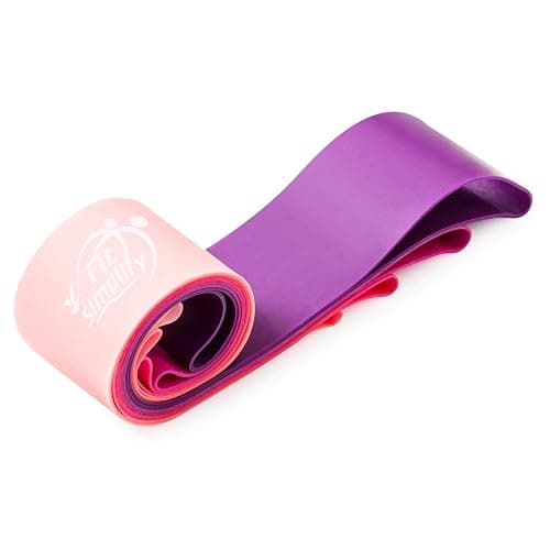 Fit Simplify Resistance Loop Exercise Bands with Instruction Guide and Carry Bag, Set of 5 thumbnail 3