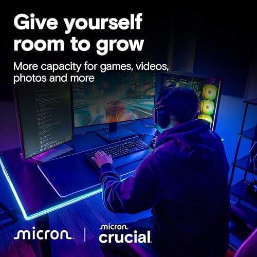 Crucial T710 PCIe Gen5 NVMe 1TB SSD, Up to 14,900 MB/s, Laptop & Desktop Compatible (PC), for Creatives and Hardcore Gamers, Solid State Drive, Includes 1Mo Adobe CC – CT1000T710SSD8-01 thumbnail 5