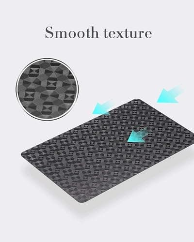 BIERDORF Diamond Waterproof Black Playing Cards, Poker Cards, HD, Deck of Cards (Black) thumbnail 7