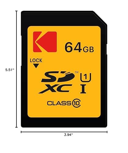 KODAK SDXC Card 64GB UHS-I U1 V10 Premium, up to 85MB/s Read Speed, for Full HD Video and High-Resolution Pictures, Compatible with SDXC Standard - EKMSD64GXC10K thumbnail 3