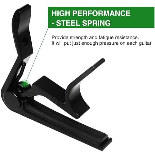 Guitar Capo, 6-String Acoustic & Electric Guitar Capo,Capo for acoustic guitar(Black) thumbnail 4