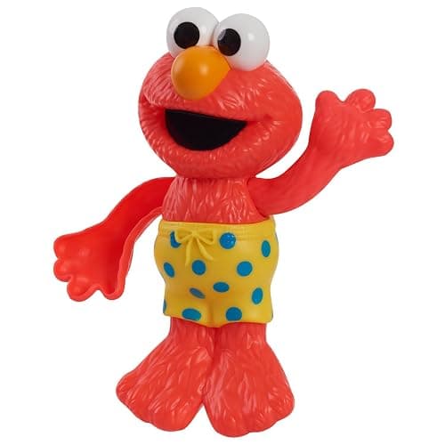 Sesame Street Swim and Splash 7-inch Elmo Wind Up Bath and Pool Toy, Easter Basket Fillers, Gifts, Presents, Kids Toys for Ages 2 Up by Just Play, Kids Toys for Ages 2 Up by Just Play thumbnail 6