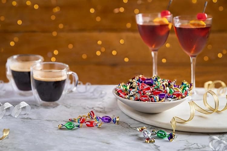 GLITTERATI Eleganza Assortment Italian Miniature Hard Candies, Individually Wrapped Gourmet Candy, Vegan, Gluten Free, Non-GMO, 5.5 Oz Bag, Approx. 150 Count thumbnail 5