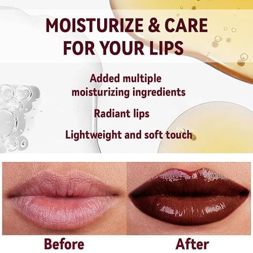 Dark Brown Honey Tinted Lip Stain Lip Balm Lip Gloss Lipstick, Sheer Hydrating Lip Stains Tint, Moisturizing Lip Color for All Skin Tones, Nourishing Lip Balm with a Hint of Natural Black Cherry thumbnail 4