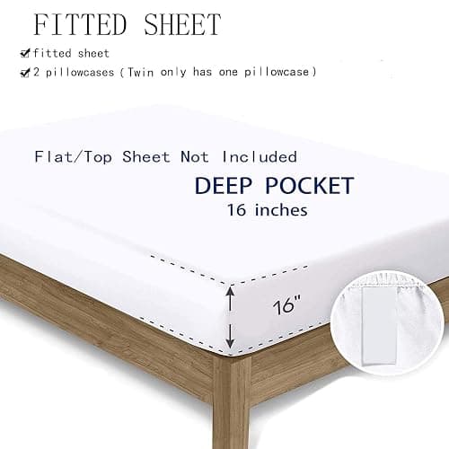 Erosebridal Dirt Bike Bed Sheet Twin Size, Extreme Sport Fitted Sheet for Kids Boys Teens, Motorbike Sport Bedding Set Motocross Rider Bedding Decor Set 2 Pieces with 1 Pillow Case, Blue thumbnail 9