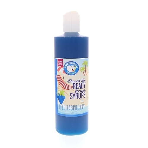 Hypothermias Shaved Ice & Snow Cone Syrup Variety Pack - 6 Pints (16 Fl. Oz.) - Tiger's Blood, Blue Raspberry, Lemon, Orange, Wedding Cake & Pink Cotton Candy - Non-GMO 100% Pure Cane Sugar thumbnail 3