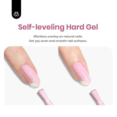 Beetles Builder Gel Set-Sheer Luck 6 Colors 8 in 1 Building Apex Strengthening Thickening Extension DIY Salon at Home for Beginner,Nude Pink Builder Nails Gel,UV & LED Lamp Needed thumbnail 7