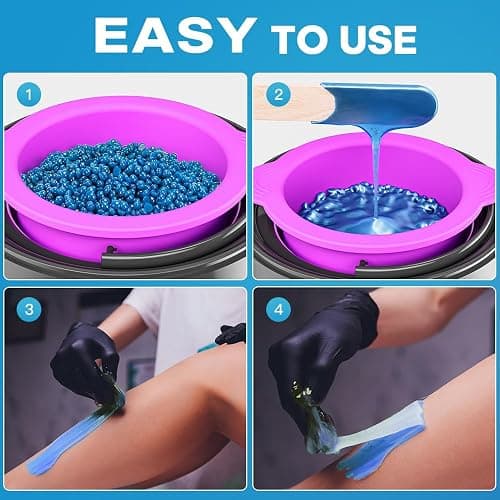 Bestidy Wax Beads, Bagged 500g/1.1lb/17.6oz, Waxing beans for Hair Removal, Women Men, Home Waxing for All Body and Brazilian Bikini Areas (500g) thumbnail 5