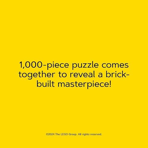 Lego Masterpiece Puzzle: Mona Lisa 1000-Piece Jigsaw Puzzle thumbnail 3