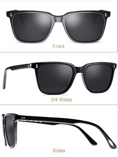 CARFIA Polarized Men's Sunglasses UV400 Protection for Driving Fishing Cool Man Acetate Shades CA5354L thumbnail 5