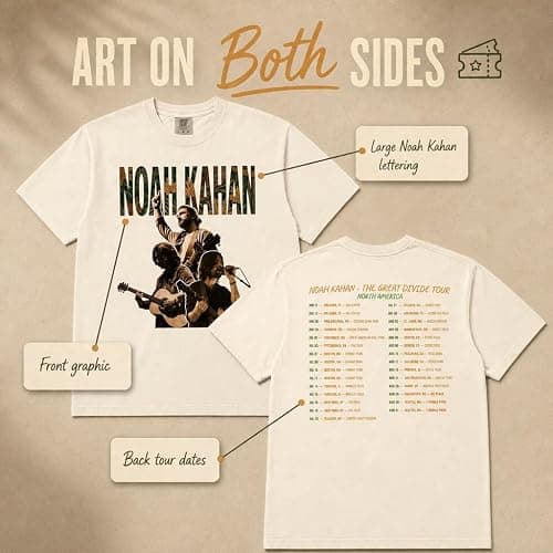 Folk Music Vintage Concert Photo Collage Garment-Dyed Retro Graphic Tee | Pre-Shrunk, True-to-Size Unisex Fit - Full Tour Date Backprint - Concert Keepsake Gift thumbnail 4