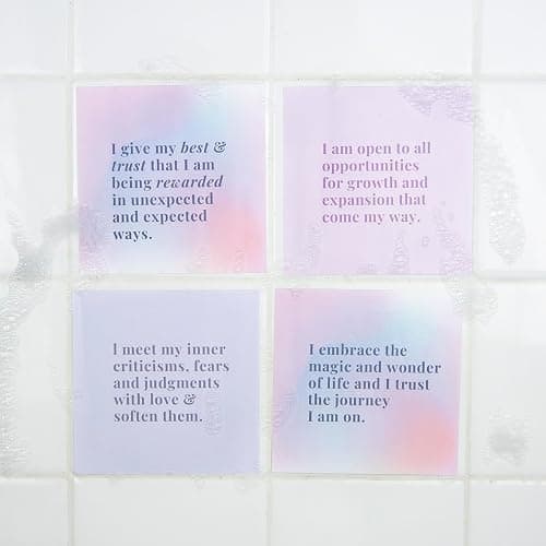 Kind Soul Shower Affirmation Cards - Positive Waterproof Affirmations for Women - Self Care Daily Mindfulness, Manifestation & Motivational Cards (Soul Glow) thumbnail 8