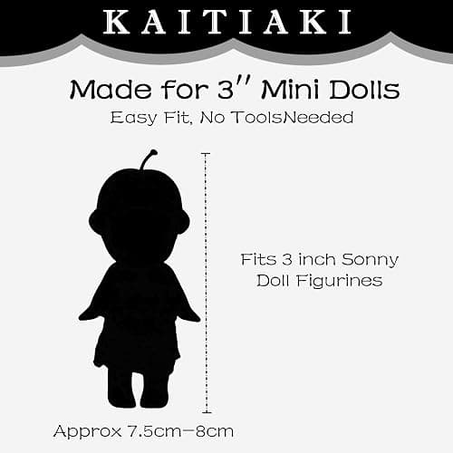 4-Piece Doll Clothes for Sonny Angel Collectible, 3 Inch Mini Dolls Outfit Set, Tops & Skirts for Display, Mix & Match, Collectors Gift (Wine Cherry Gala | Cherry Blossom Angel Style) thumbnail 2