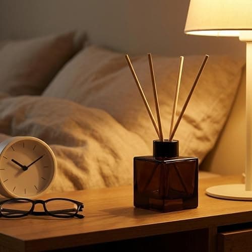 Nongcunren 100ml 2pcs Reed Diffuser Bottles,Fragrance Diffuser Empty Bottle with 20pcs Reed Sticks for Home Fragrance Accessories and Women Gift Room,Home,Bathroom Decor thumbnail 4