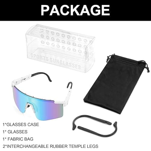 ROIBEAO Professional Cycling Glasses for Men Women, Sports Sunglasses UV Protection for Baseball Cycling Running Driving Glof thumbnail 7