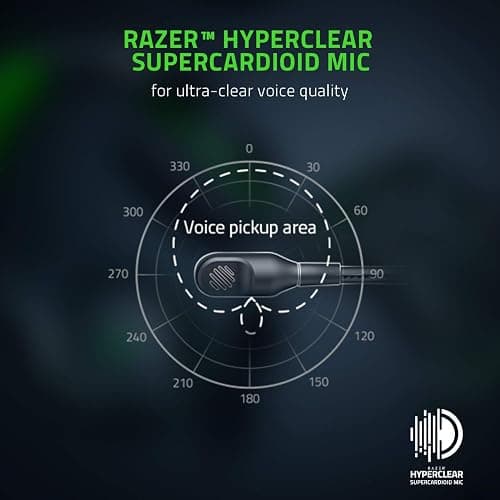 Wireless Xbox Gaming Headset: Razer Kaira Pro with Titanium Drivers & Supercardioid Mic - Black thumbnail 3
