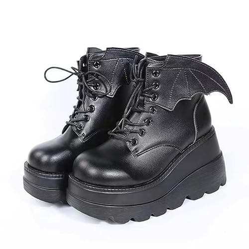 Ulalaza Women Mary Jane Dress Pumps Lolita Shoes Cute Platform Gothic Double Ankle Strap Round Toe Chunky Heel Uniform Pumps Shoes Perfect for School Party Business Work Dance Date Night Club - Image 1