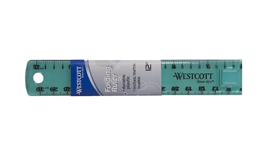 Acme Westcott Plastic Folding Ruler, Colors Vary (15390) thumbnail 6