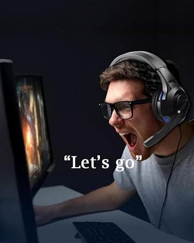 One Ear Headset with Mic for PS5/PS4/Xbox One/Xbox Series X/S/Nintendo Switch/Lite/Steam Deck, Gaming Headphone with Microphone Control, 3.5MM Wired Unilateral Chat Headset for Laptop/Tablets/Phone/PC thumbnail 6