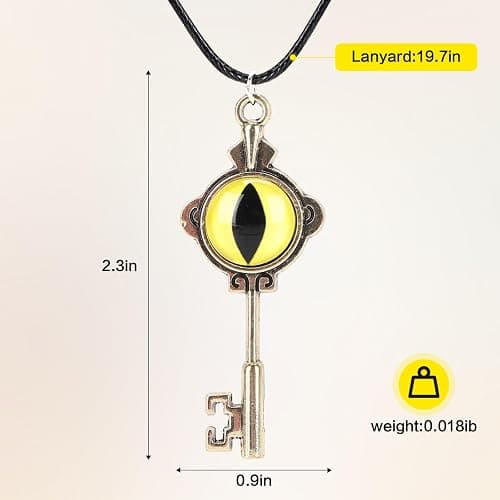Axlksia The Owl House Key Necklace, The Owl House Merch Gifts for Woman thumbnail 2